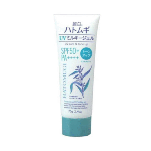 Kem Chống Nắng Hatomugi Nâng Tông & Dưỡng Ẩm Da SPF50+ PA++++ 70g (Xanh Bạc Hà)