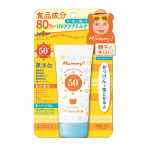 Sữa Chống Nắng Kissme Cho Bé Từ 6 Tháng Tuổi Mommy UV Aqua Milk 50g SPF 50+ PA++++