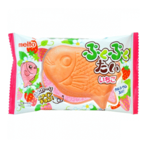 Bánh Xốp Cá Meito Puku-Puku Taiyaki Nhân Kem Dâu