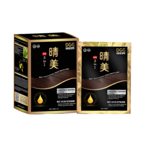 Dầu Gội Phủ Bạc Hữu Cơ KOMI Nâu Đen - Hộp 10 Gói