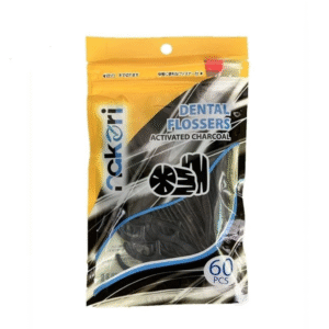 Tăm Chỉ Nha Khoa Nakori Activated Charcoal Dental Picks – Gói 60 Cây